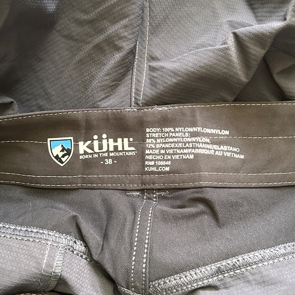 Kuhl Men’s RIVER SHORTS Color Carbon Style 5048 Sz 38 X 10 - Picture 5 of 5